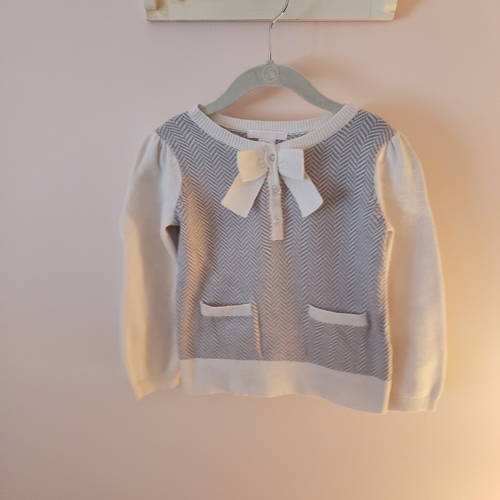 Janie and Jack bow sweater